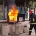 How to put fire out with coke