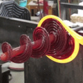 Glass spiral making