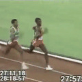 Haile Gebreselassie Gets Punched In the Head