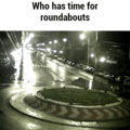 I only see a jump, not a roundabout