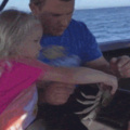 Hey daddy take this crab