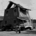 1950: Train bursts into house, raping it