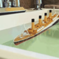 Sinking of titanic colorized