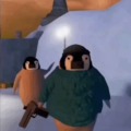 Pinguino matando a Pinguino PD: Ayuda la policia esta afuera de mi casa porque me robe un pal de chicle