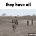 Oil goblin when he smells oil