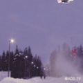 drone snowboarding